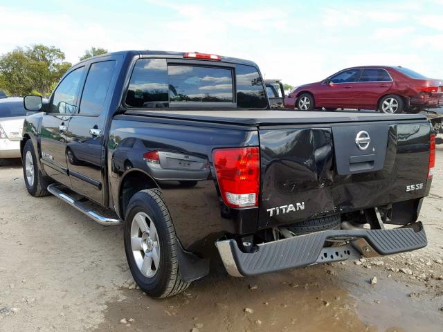 1N6BA07A36N567431 - 2006 NISSAN TITAN XE BLACK photo 3