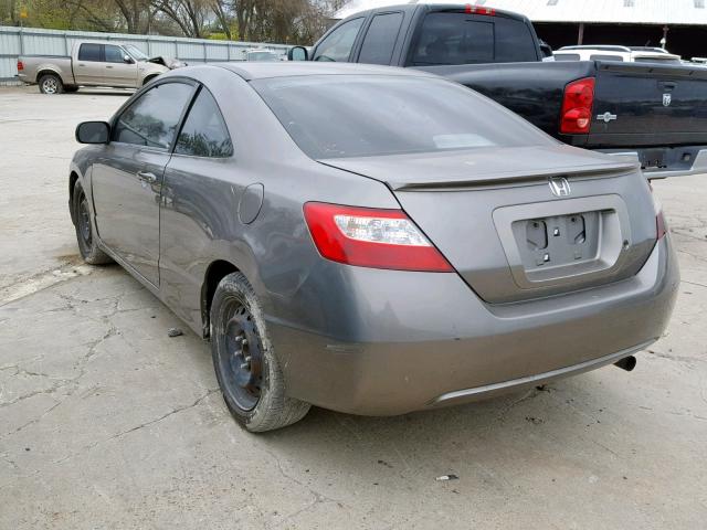 2HGFG12628H501946 - 2008 HONDA CIVIC LX GRAY photo 3