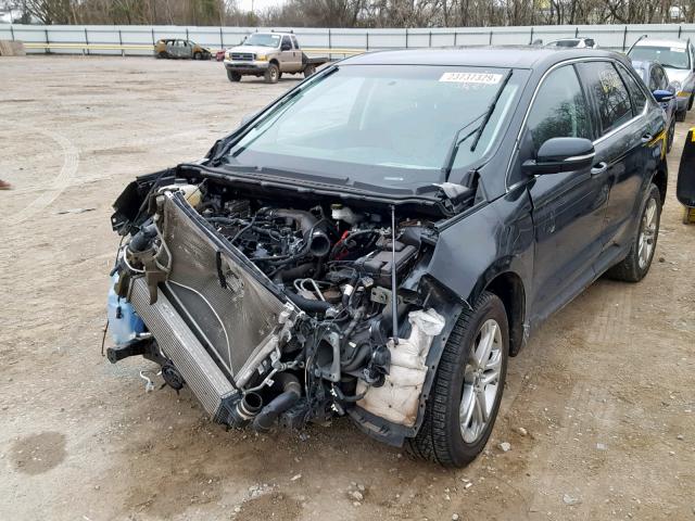 2FMTK4K99FBB56275 - 2015 FORD EDGE TITAN BLACK photo 2