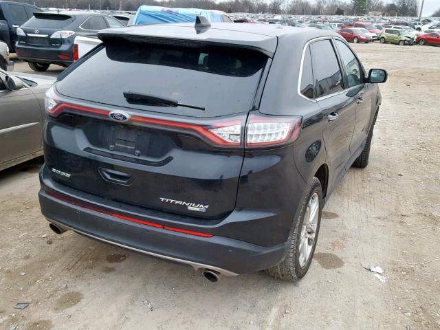 2FMTK4K99FBB56275 - 2015 FORD EDGE TITAN BLACK photo 4