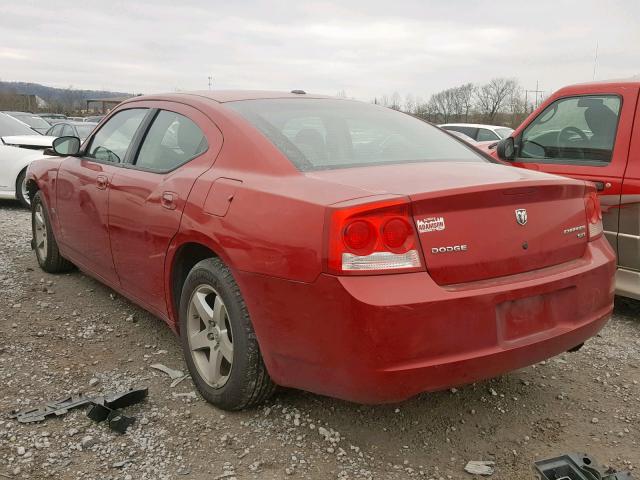 2B3KA33V69H544320 - 2009 DODGE CHARGER SX RED photo 3