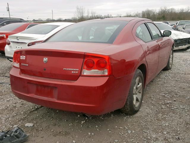 2B3KA33V69H544320 - 2009 DODGE CHARGER SX RED photo 4