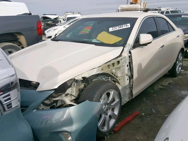 1G6AA5RA6D0123725 - 2013 CADILLAC ATS WHITE photo 2