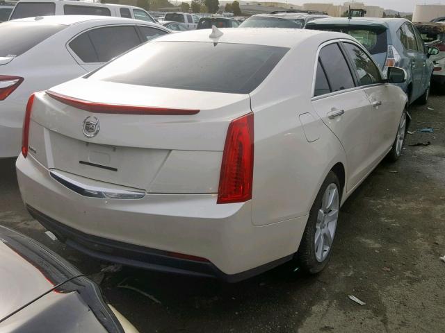 1G6AA5RA6D0123725 - 2013 CADILLAC ATS WHITE photo 4