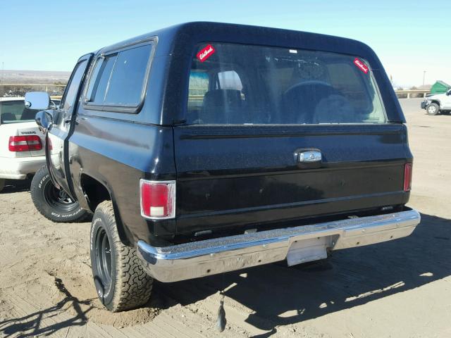 1G8EK18L8FF162625 - 1985 CHEVROLET BLAZER K10 BLACK photo 3