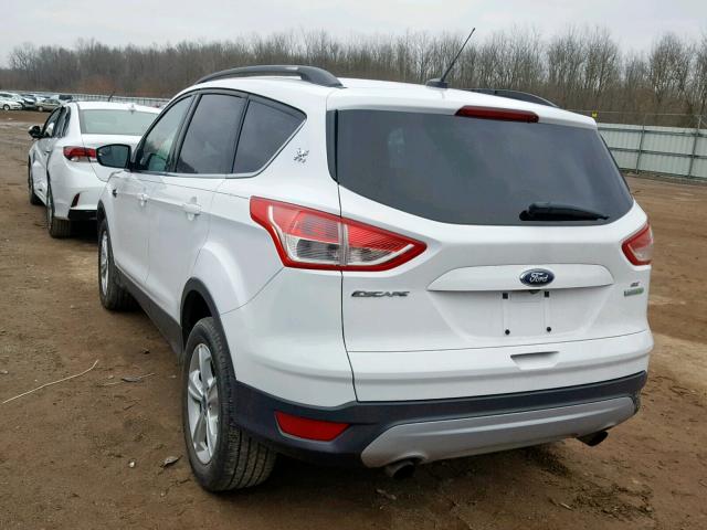 1FMCU0GX0EUA68623 - 2014 FORD ESCAPE SE WHITE photo 3