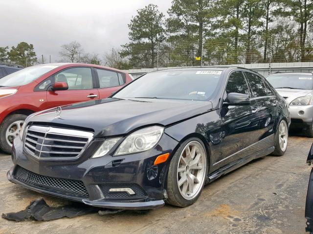 WDDHF9AB7BA267144 - 2011 MERCEDES-BENZ E 550 4MAT BLACK photo 2