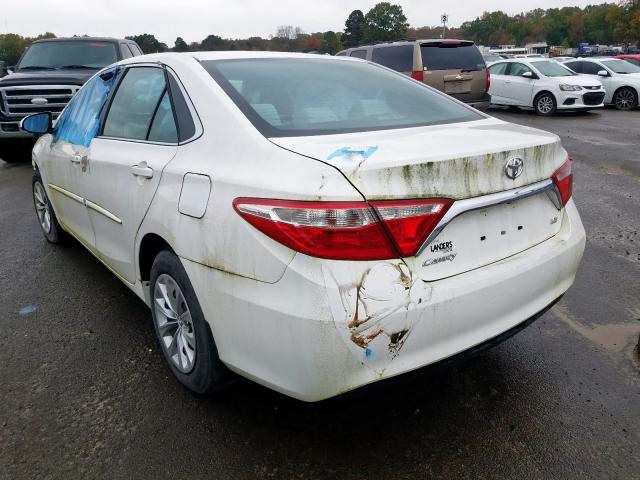 4T4BF1FK3GR580001 - 2016 TOYOTA CAMRY LE თეთრი ფოტო 3