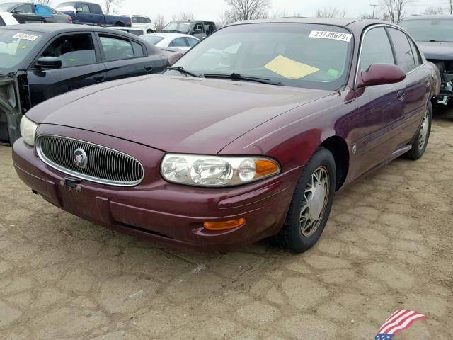 1G4HP52K244131371 - 2004 BUICK LESABRE CU BURGUNDY photo 2