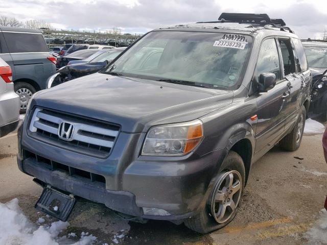 5FNYF18658B012173 - 2008 HONDA PILOT EXL GRAY photo 2