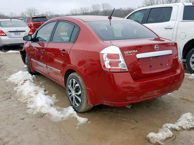 3N1AB6AP4AL669196 - 2010 NISSAN SENTRA 2.0 RED photo 3