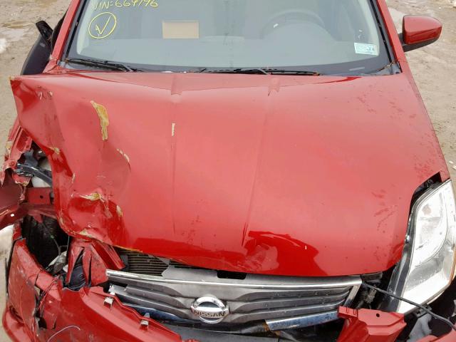 3N1AB6AP4AL669196 - 2010 NISSAN SENTRA 2.0 RED photo 7