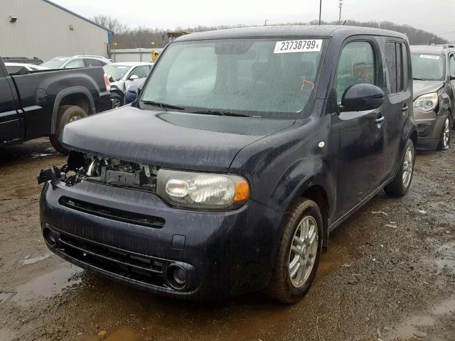 JN8AZ2KRXAT162904 - 2010 NISSAN CUBE BASE BLACK photo 2