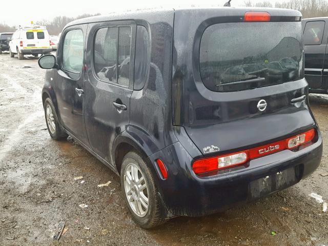 JN8AZ2KRXAT162904 - 2010 NISSAN CUBE BASE BLACK photo 3