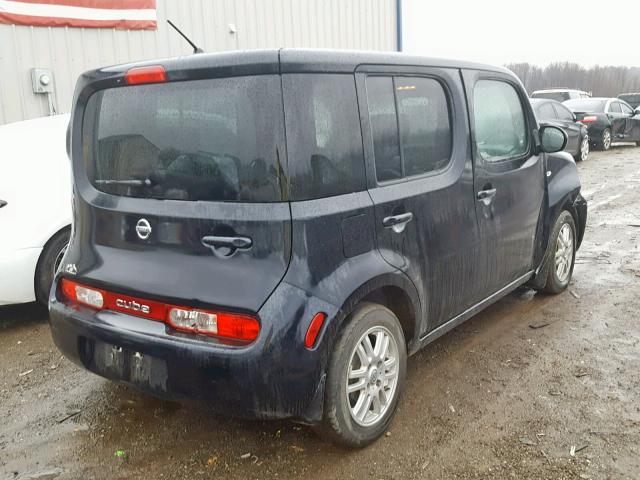 JN8AZ2KRXAT162904 - 2010 NISSAN CUBE BASE BLACK photo 4