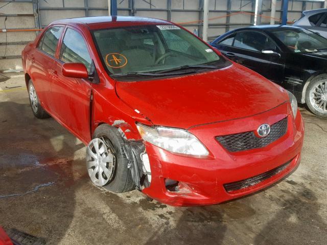 1NXBU40E29Z106449 - 2009 TOYOTA COROLLA BA RED photo 1