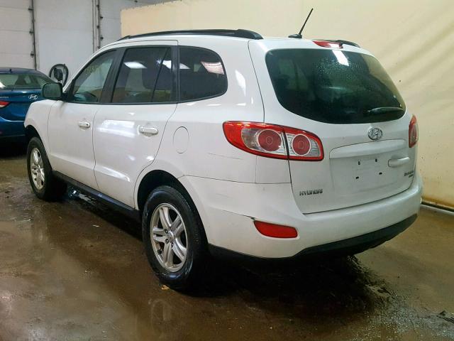 5NMSGDAB1AH344899 - 2010 HYUNDAI SANTA FE G WHITE photo 3