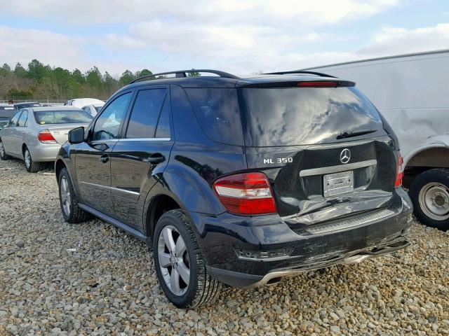 4JGBB5GB2BA661464 - 2011 MERCEDES-BENZ ML 350 BLACK photo 3