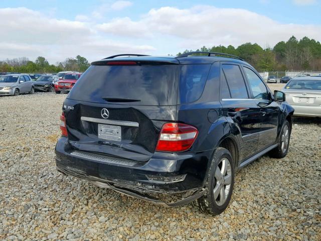 4JGBB5GB2BA661464 - 2011 MERCEDES-BENZ ML 350 BLACK photo 4