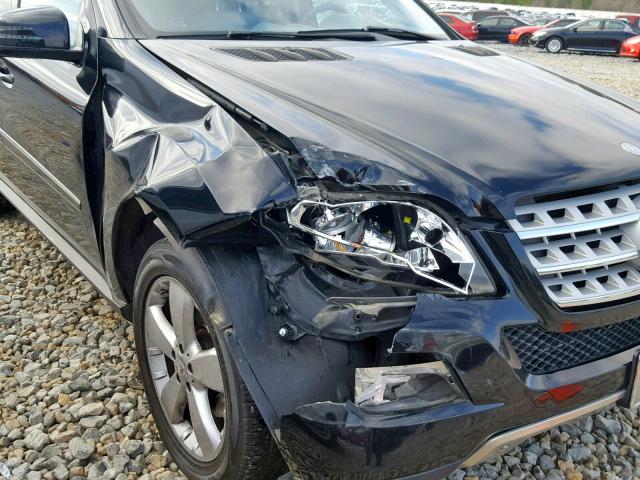 4JGBB5GB2BA661464 - 2011 MERCEDES-BENZ ML 350 BLACK photo 9