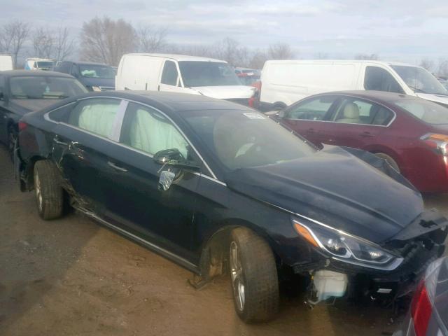 5NPE34AF2JH701313 - 2018 HYUNDAI SONATA SPO BLACK photo 1