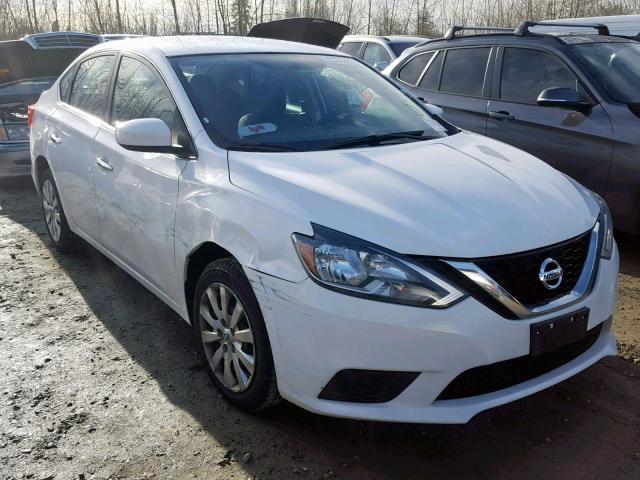 3N1AB7AP1GY308221 - 2016 NISSAN SENTRA S WHITE photo 1