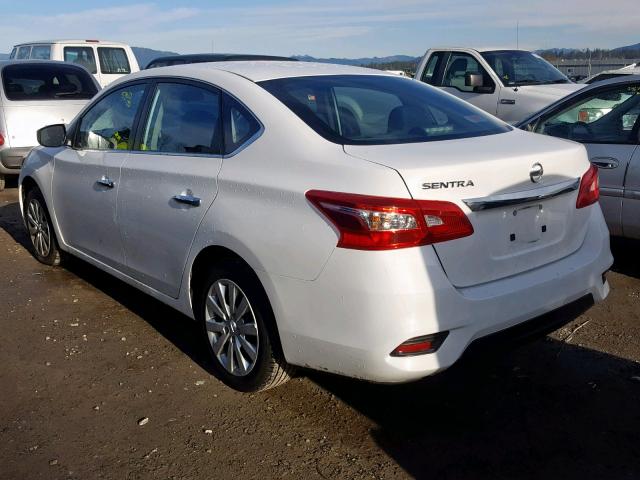 3N1AB7AP1GY308221 - 2016 NISSAN SENTRA S WHITE photo 3