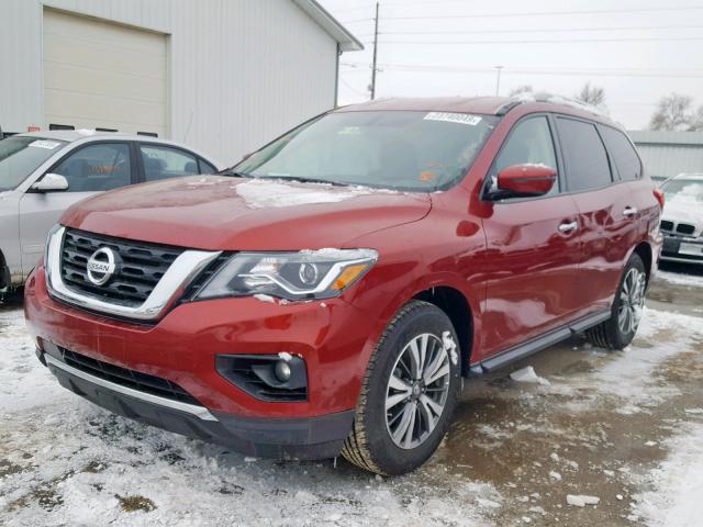 5N1DR2MN1HC677735 - 2017 NISSAN PATHFINDER RED photo 2