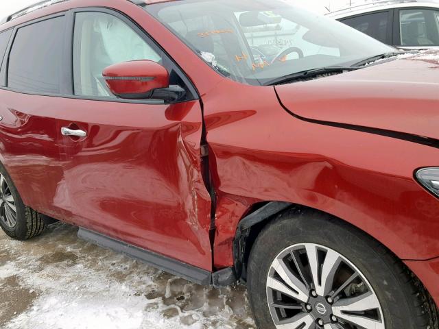 5N1DR2MN1HC677735 - 2017 NISSAN PATHFINDER RED photo 9