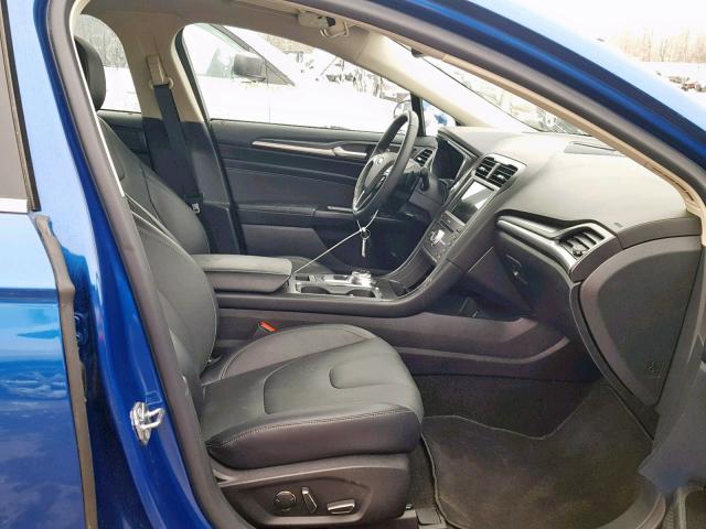 3FA6P0D99JR247104 - 2018 FORD FUSION TIT BLUE photo 5