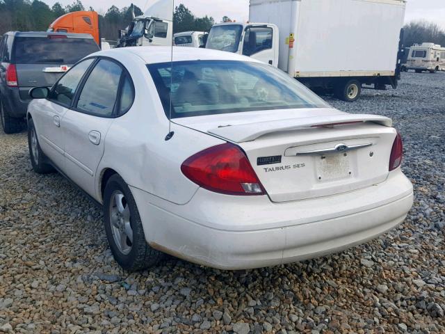 1FAFP55U73A133857 - 2003 FORD TAURUS SES WHITE photo 3