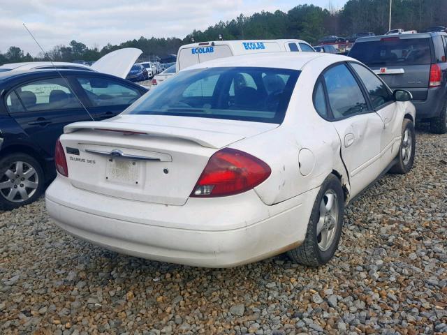 1FAFP55U73A133857 - 2003 FORD TAURUS SES WHITE photo 4