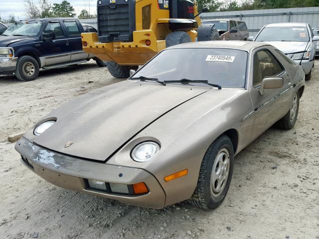 WP0JA0922BS821310 - 1981 PORSCHE 928 GRAY photo 2