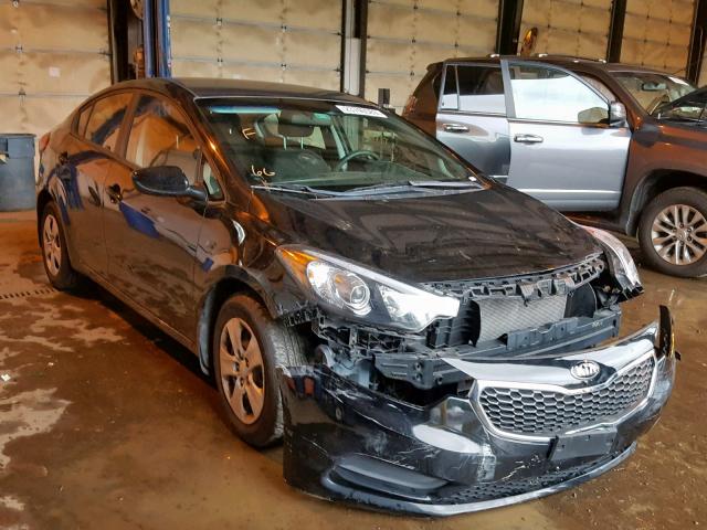 KNAFK4A63E5149265 - 2014 KIA FORTE LX BLACK photo 1