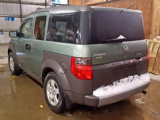 5J6YH28683L044177 - 2003 HONDA ELEMENT EX GREEN photo 3