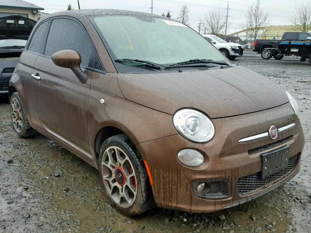 3C3CFFBR4CT164311 - 2012 FIAT 500 SPORT 棕色 照片 1