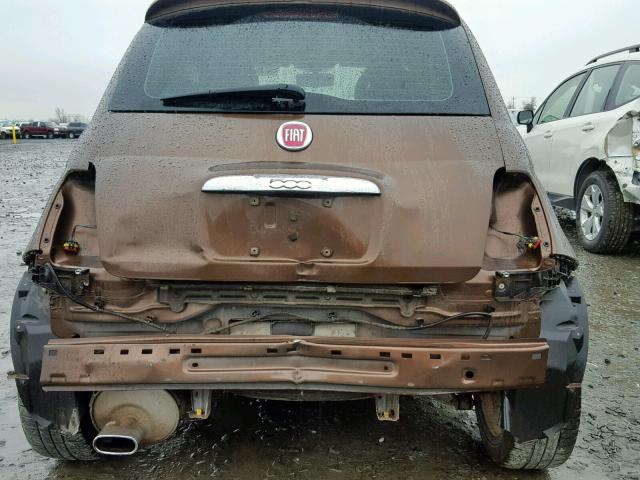 3C3CFFBR4CT164311 - 2012 FIAT 500 SPORT 棕色 照片 9