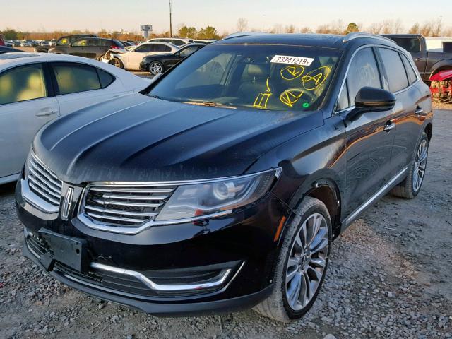 2LMPJ6LR0HBL49209 - 2017 LINCOLN MKX RESERV BLACK photo 2