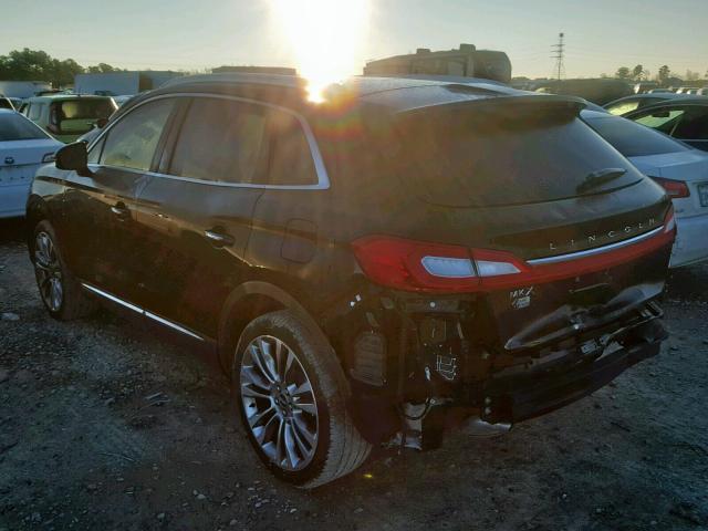 2LMPJ6LR0HBL49209 - 2017 LINCOLN MKX RESERV BLACK photo 3