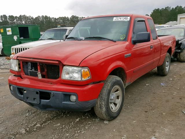 1FTYR44U16PA40164 - 2006 FORD RANGER SUP RED photo 2