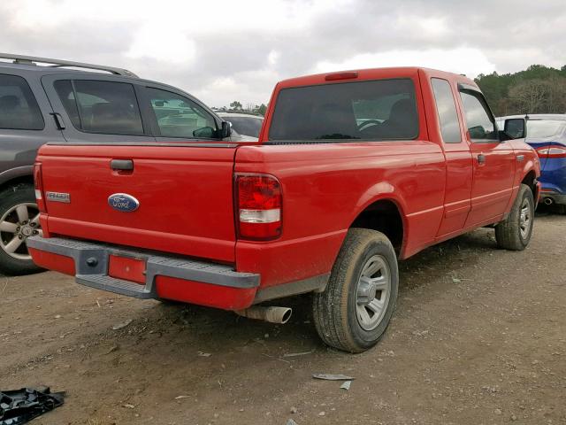 1FTYR44U16PA40164 - 2006 FORD RANGER SUP RED photo 4