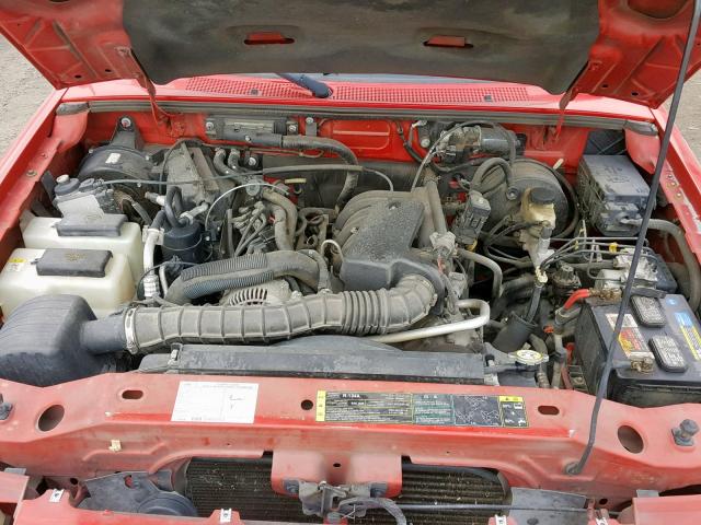 1FTYR44U16PA40164 - 2006 FORD RANGER SUP RED photo 7