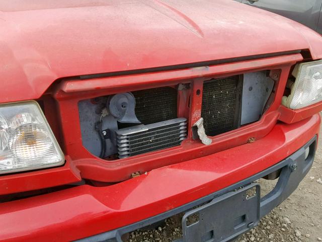 1FTYR44U16PA40164 - 2006 FORD RANGER SUP RED photo 9