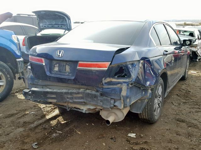 1HGCP2F47CA012564 - 2012 HONDA ACCORD LXP BLUE photo 4