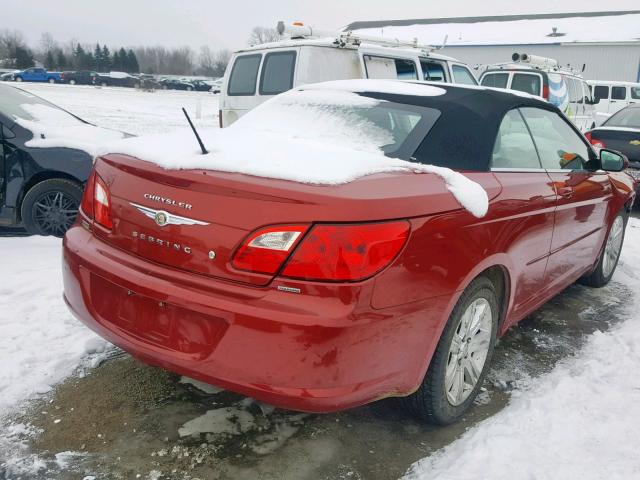 1C3BC5ED1AN153388 - 2010 CHRYSLER SEBRING TO RED photo 4