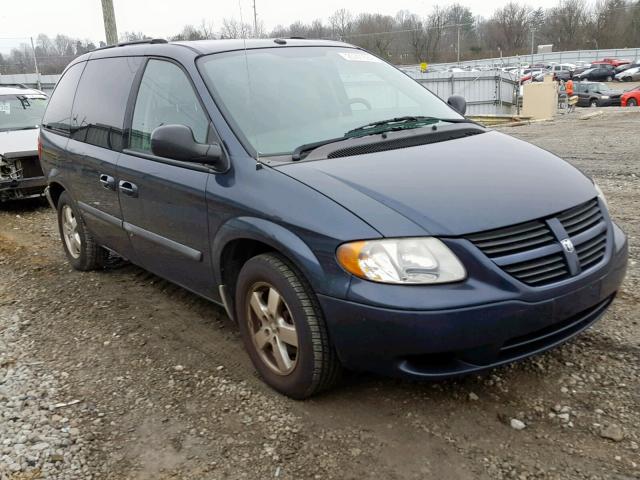 1D4GP45R07B172619 - 2007 DODGE CARAVAN SX BLUE photo 1