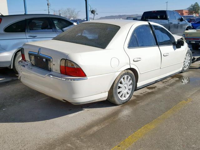 1LNHM86S15Y633562 - 2005 LINCOLN LS WHITE photo 4