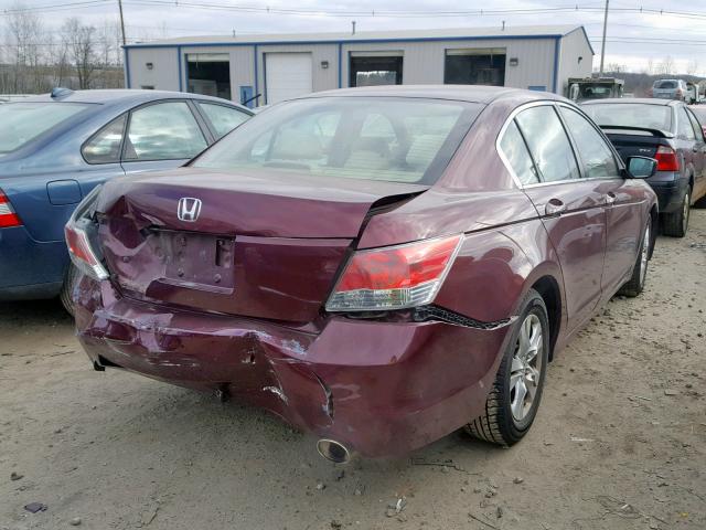 1HGCP2F45AA178885 - 2010 HONDA ACCORD LXP RED photo 4