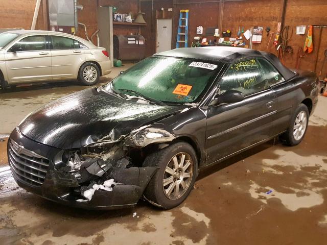 1C3EL75R24N148791 - 2004 CHRYSLER SEBRING GT BLACK photo 2