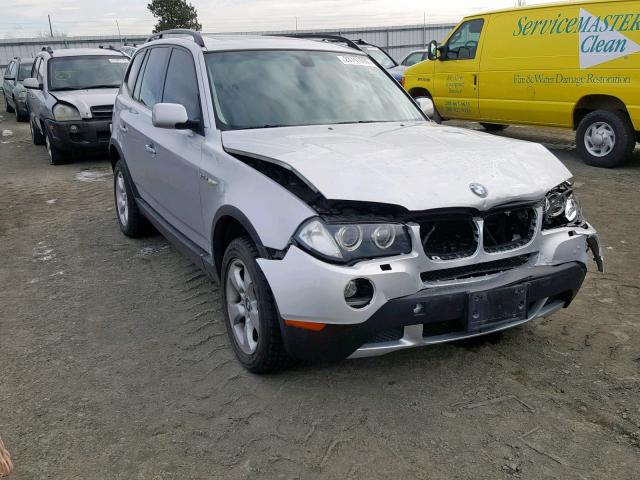 WBXPC93457WF23925 - 2007 BMW X3 3.0SI SILVER photo 1